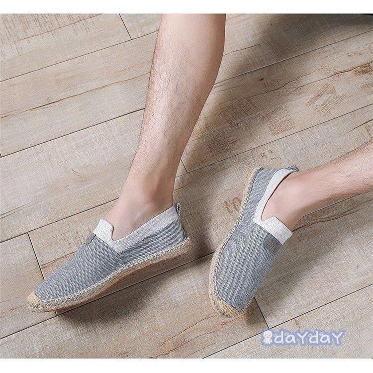 キャンバス靴 亜麻 エスパドリーユ メンズ ローファー シューズ スリッポン リネンシューズ 21 夏用 夏 Zh0422 xk609 Day Day Shop 通販 Yahoo ショッピング