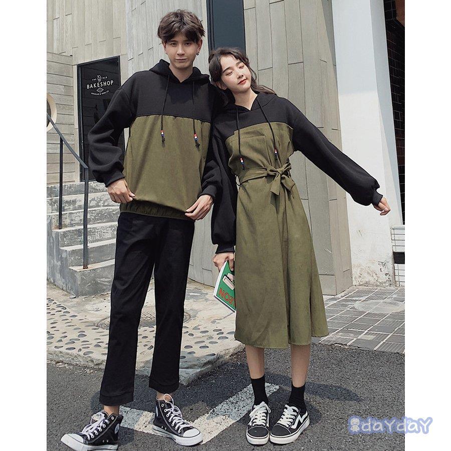 ペアルック パーカー 秋冬春 カップル ペアルック トレーナー カップル お揃い プレゼント パーカー メンズ パーカーワンピース Zh0422 Mtnvz7 Day Day Shop 通販 Yahoo ショッピング