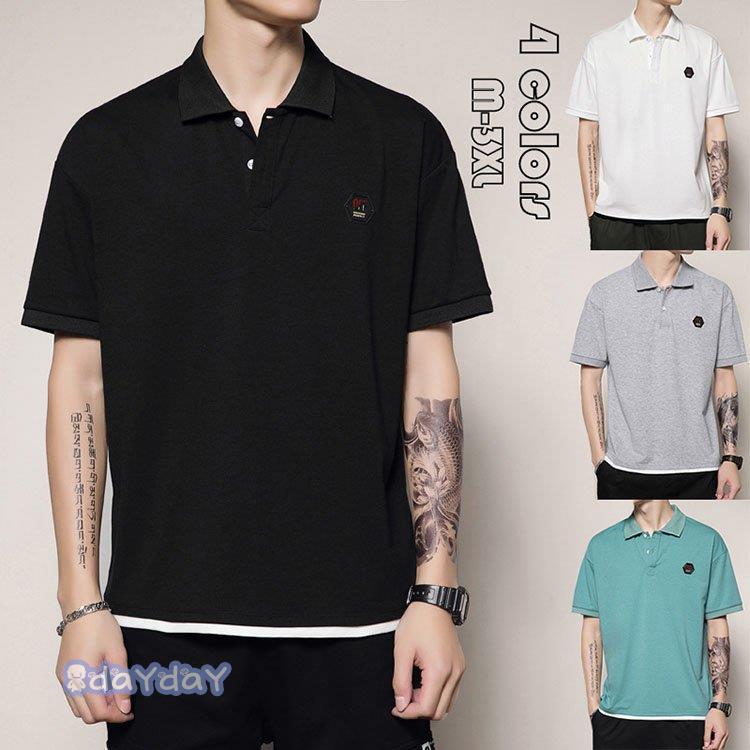 ポロシャツ メンズ 綿 重ね着風 トップス 大きいサイズ 半袖 ファッション トレンド ゴルフウェア おしゃれ スポーツ 夏 ゴルフ シャツ 紳士服 カジュアル 4色 Zh0422 Mtnz627 Day Day Shop 通販 Yahoo ショッピング