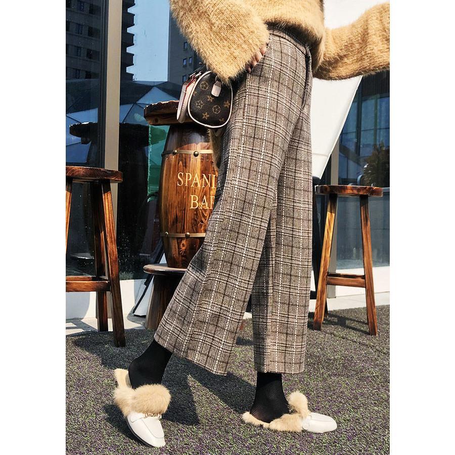 芽風　チェック柄ガウチョパンツ2枚セット！ 芽風 チェック柄ガウチョパンツ2枚セット！ 芽風 チェック柄