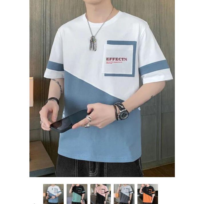 Tシャツ メンズ 切り替え 五分袖tシャツ メンズtシャツ おしゃれ 夏服 カジュアル 新作 正規激安