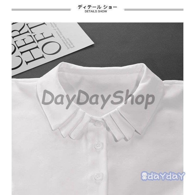 付け襟 レディース つけえり アジャスター付き シャツ襟 可愛い シフォン 付け衿 白 黒 付け襟 ファッション小物 ブラウス 重ね着 レトロ | ブランド登録なし | 05