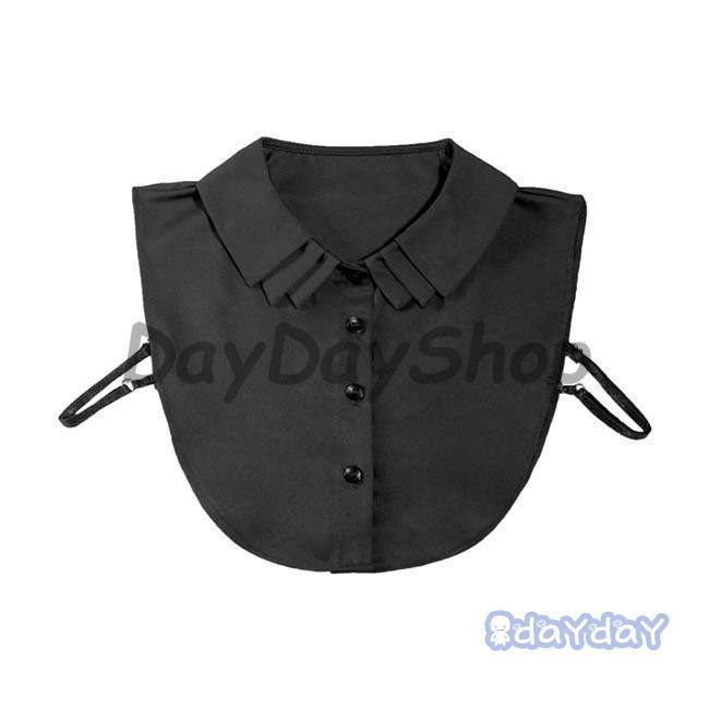 付け襟 レディース つけえり アジャスター付き シャツ襟 可愛い シフォン 付け衿 白 黒 付け襟 ファッション小物 ブラウス 重ね着 レトロ | ブランド登録なし | 08