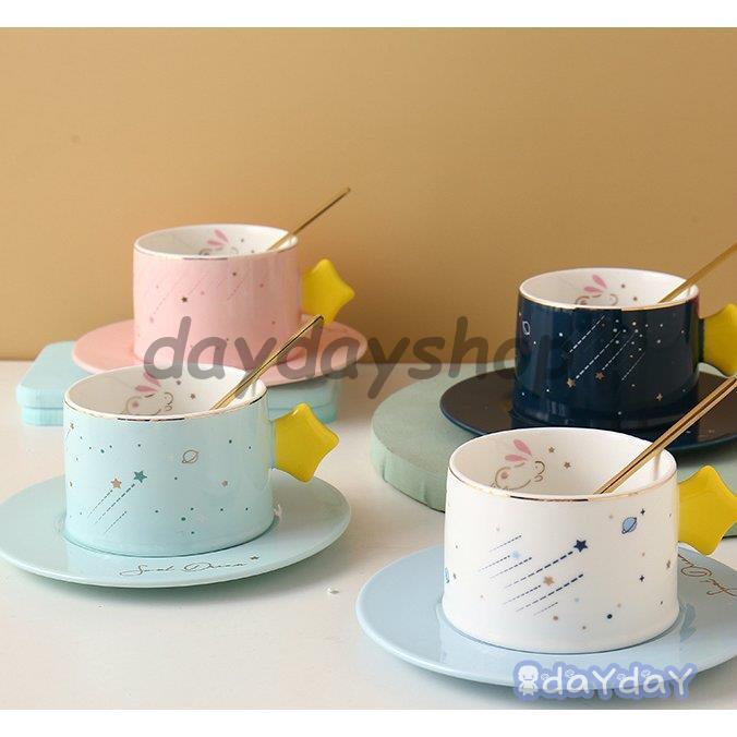 星型 プレート マグカップ セット 陶器製 キッチン用品 食器 お茶用品 マグカップ ティーカップ コーヒーカップ