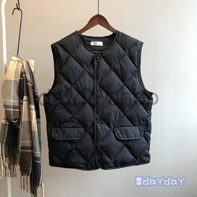 【45R】 ナイロンキルティングベスト　プリマロフト　中綿　馬革 45R】 ナイロンキルティングベスト プリマロフト 中綿 馬革 45R