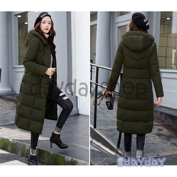 ダウンコート ロング丈 コート ダウン 中綿 冬服 ジャケット