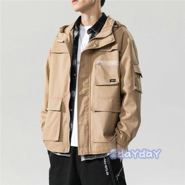 スプリングコート コットン ブルゾン カッコイイ メンズ 春秋