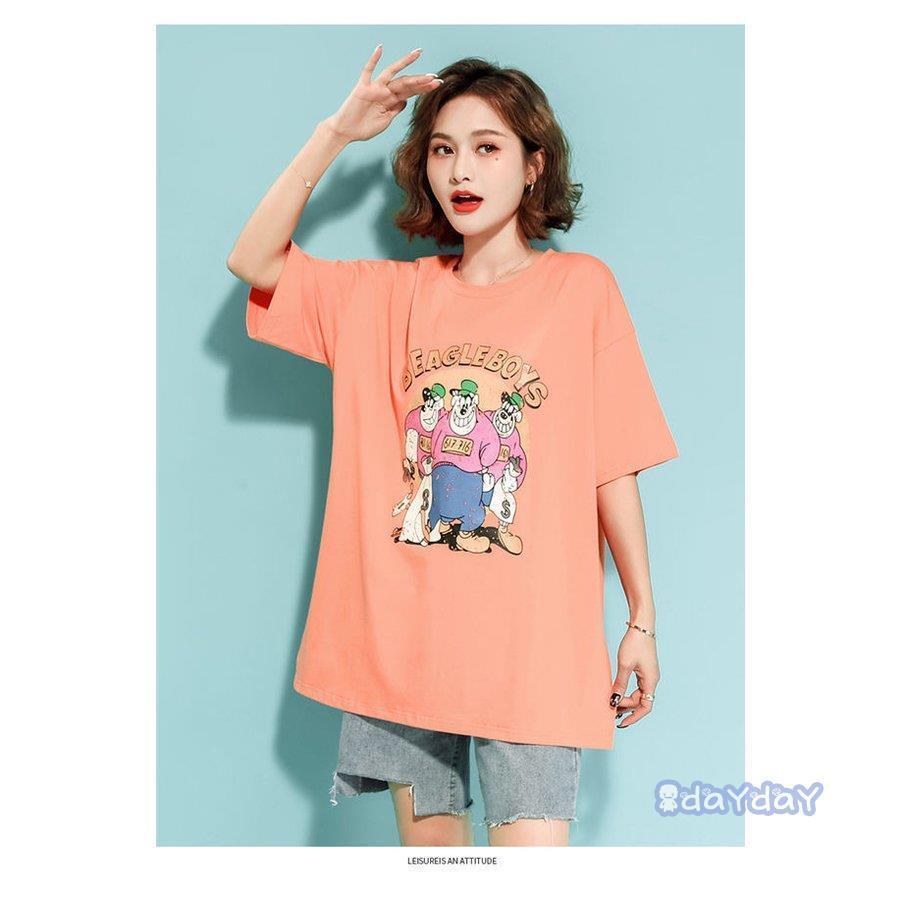 大きいサイズ 女性tシャツ ティシャツ 夏tシャツ 半袖 プリント カジュアル 半袖 綿 オシャレ夏用 通勤 レディース Tシャツ トップス Zh48 Fwfz416 Day Day Shop 通販 Yahoo ショッピング