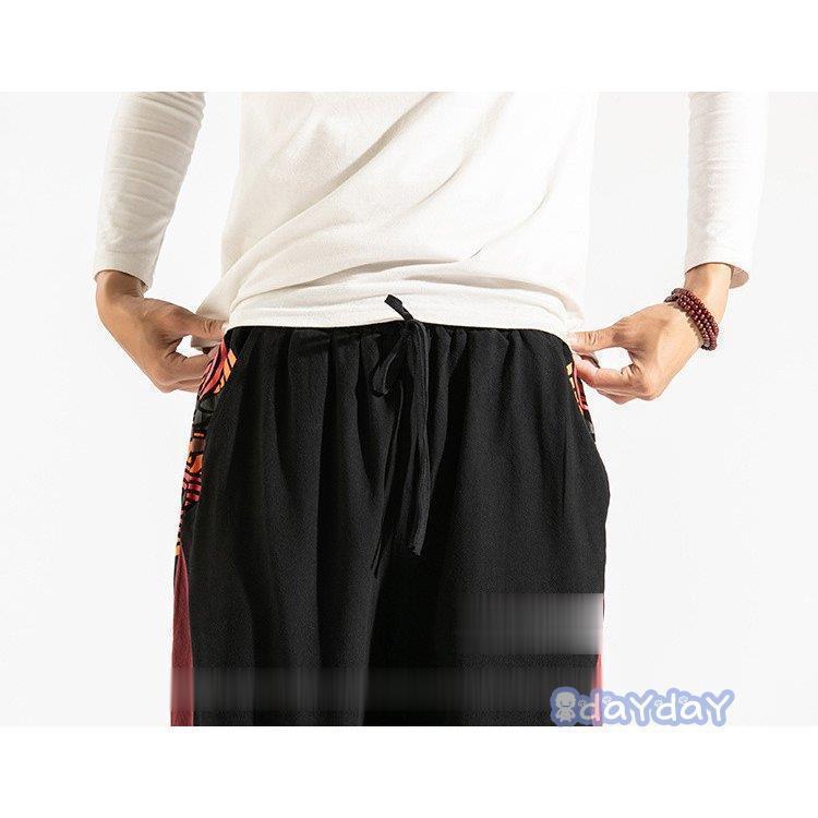 メンズ サイドライン ボトムス 新作 2021 サルエルパンツ 切り替え