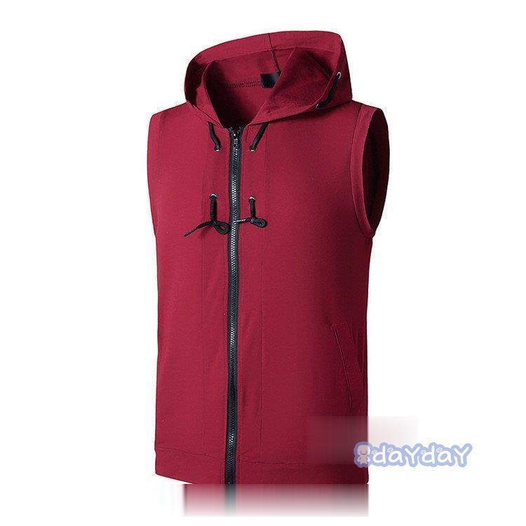 パーカー ノースリーブパーカー スポーツ 薄手 ジップアップパーカー