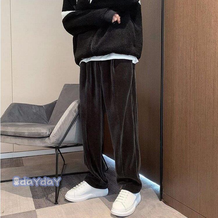 秋冬 コーデュロイ ストレート パンツ メンズ 韓国 トレンド th-00891.jpg