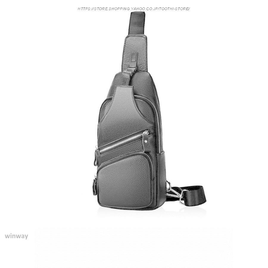 ボディバッグ メンズ 本革 2way 斜め掛け ショルダーバッグ