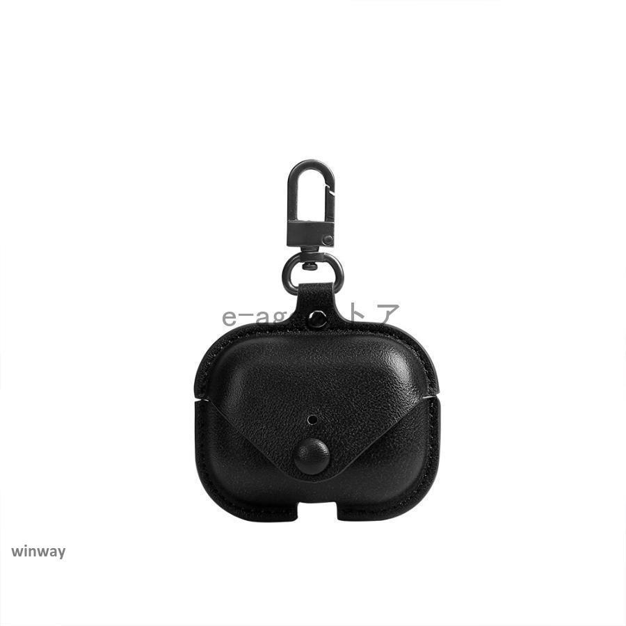 最終値下げ!AirPods 3 第3世代 ケース 全面保護 落下防止 黒+赤 AirPods Pro ケース 革 AirPods3 第3世代 レザー エアーポッズ