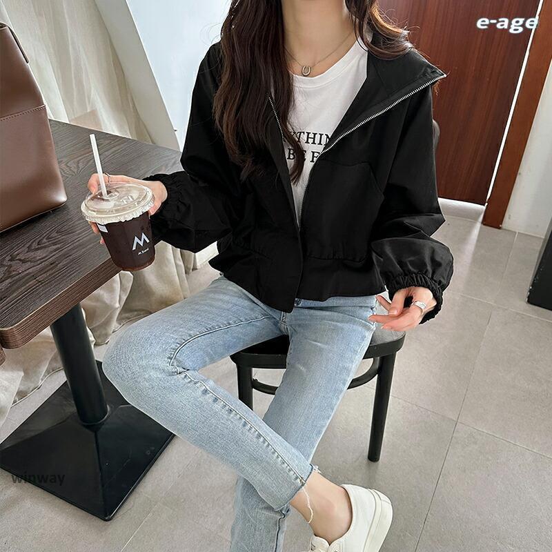 【yori 美品】フード付きライトブルーアウター yori 美品】フード付きライトブルーアウター