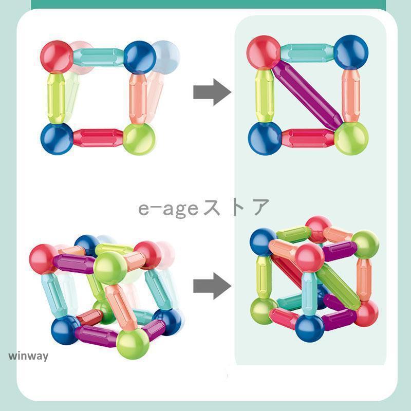 磁石 おもちゃ 知育玩具 マグフォーマー ブロック 積み木 マグネット 赤ちゃん 1歳 2歳 3歳 誕生日プレゼント 男 女 出産祝い 学習 発育 クリスマス｜dayday-shopping｜07