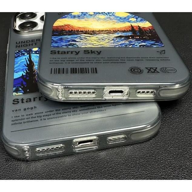 スマホケース iphone14 ケース 韓国 iphone13 ケース iphone12 ケース 携帯ケース iphone11 ケース 名画 絵画 ゴッホ 星月夜 デザイン 風景｜dayday-shopping｜07