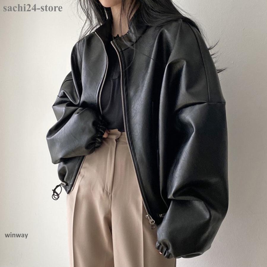 フェイクレザージャケット レディース アウター 防寒 ライダース フェイクレザージャケット レディース アウター 防寒 ライダース