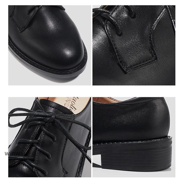 オックスフォードシューズ レディース ローファー 紐 靴