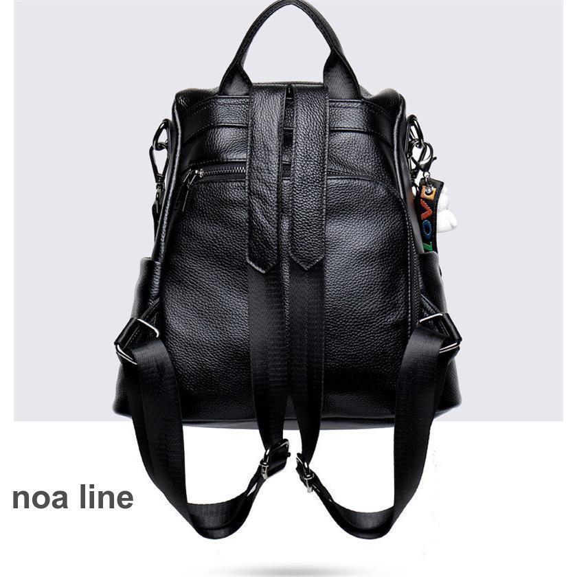 ノーブランド 本革 レザー 日本製 オールブラック 2wayショルダーリュック リュック 本革 ショルダー 大人 2way レディース 本革リュック