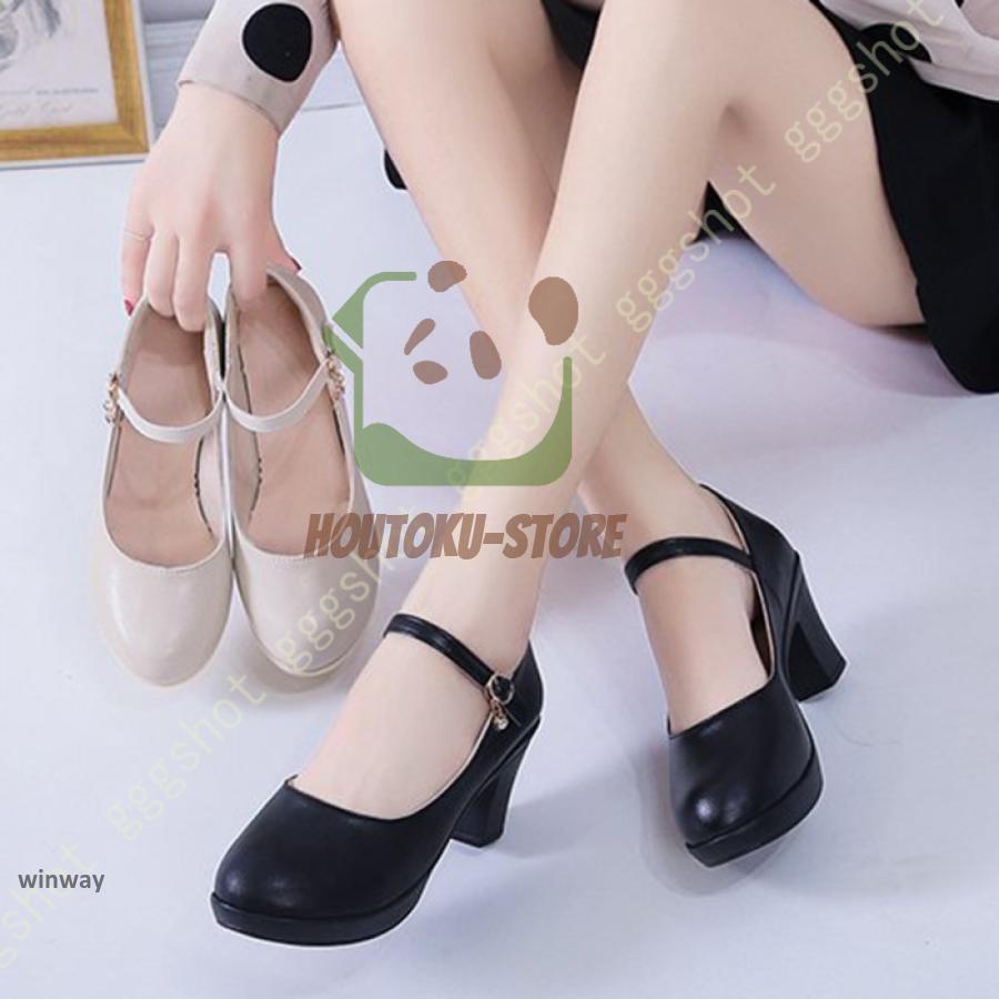 お値下げ‼️ BURBERRY ブラウン アンクルストラップ ハイヒール パンプス パンプス ヒール6cm ラウンドトゥ ハイヒール アンクル