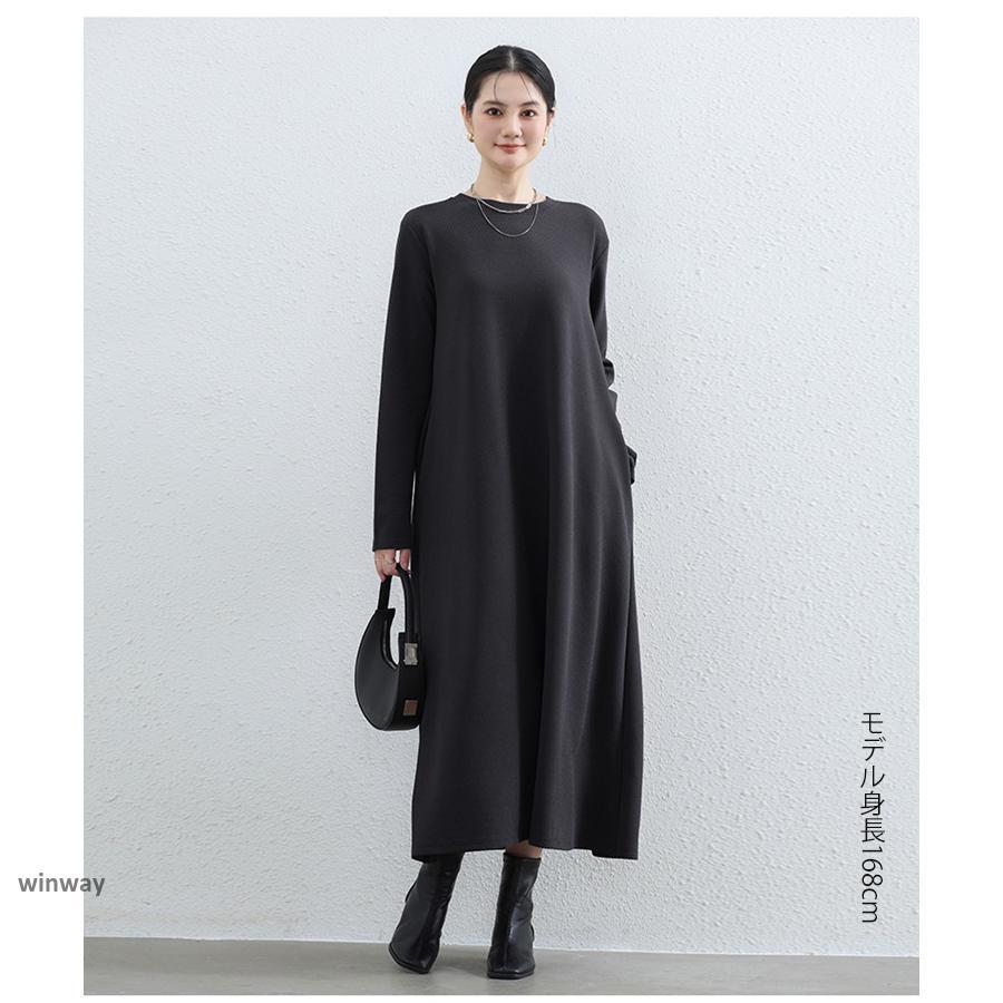 ワンピース 長袖 レディース ロングワンピース 大きいサイズ 黒 ワンピース 長袖 レディース ロングワンピース 大きいサイズ 黒