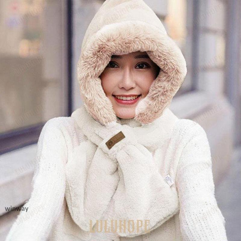 マフラー 帽子 冬 レディース フェイクファー ふわふわ フード付き