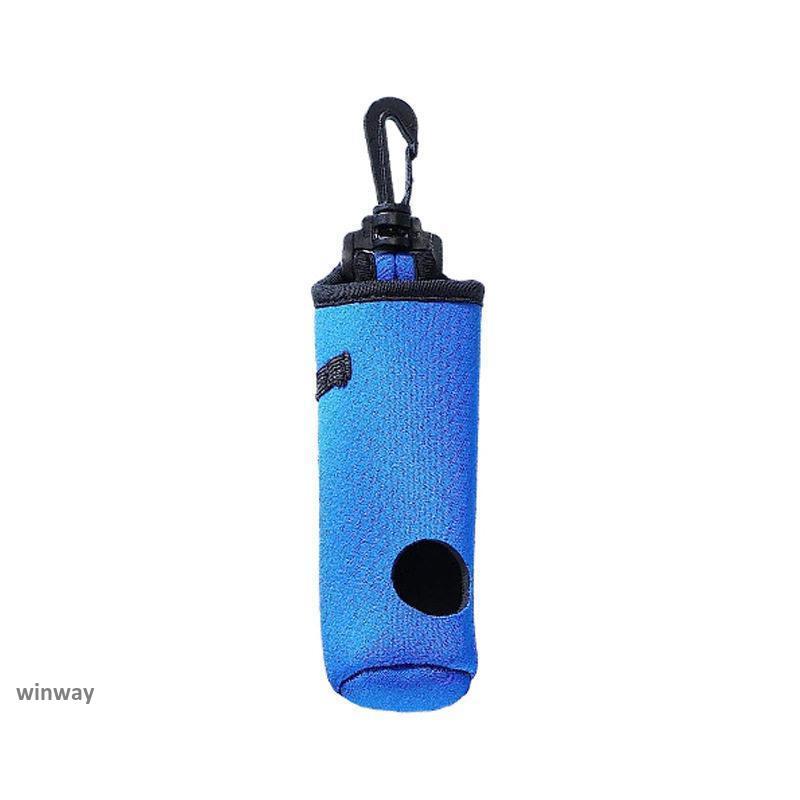 ゴルフボールホルダー　ゴルフボールポーチ 青 タイトルリストボール3個付き ゴルフボールホルダー ゴルフボールポーチ 青 タイトルリスト