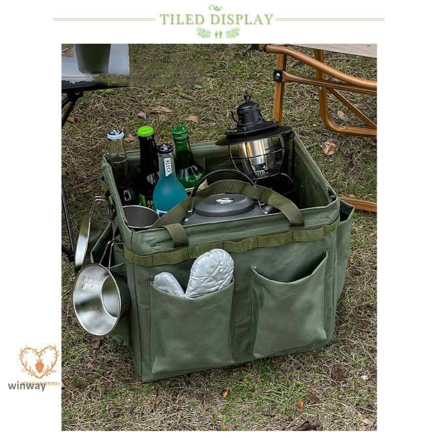 キャンプコンテナバッグ 大容量 コンテナトートバッグ キャンプ