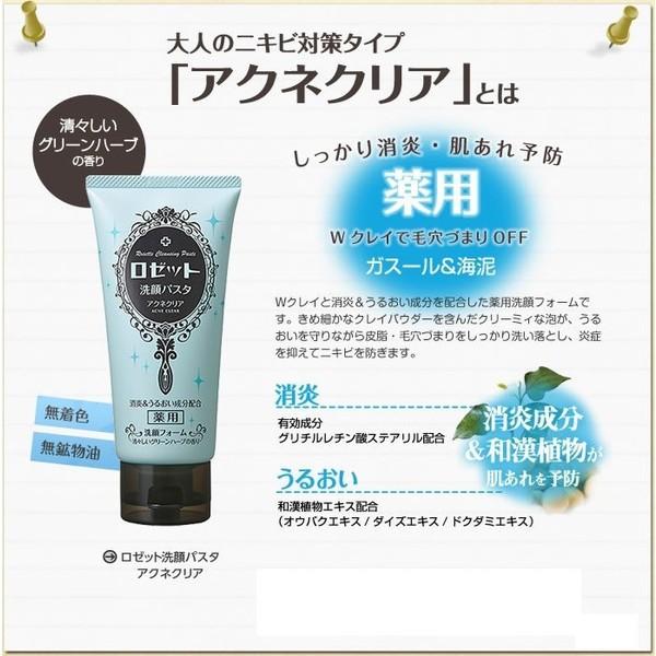 rosette ロゼット 洗顔パスタ アクネクリア 120g :4901696535578:DAYDAYBUY - 通販 - Yahoo!ショッピング rosette ロゼット 洗顔パスタ アクネクリア 120g :4901696535578:DAYDAYBUY - 通販 - Yahoo!ショッピング