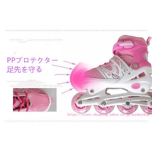 インラインスケート 子供 初心者向け ジュニア用 ローラーブレード サイズ調整可 ジュニア用ローラースケート 2カラー 5 28cm H056 Daydayshop 通販 Yahoo ショッピング