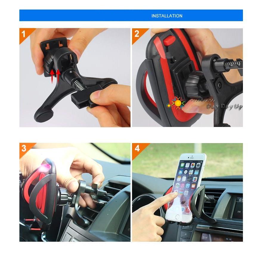送料無料 新登場　スマートフォン スタンド 車載ホルダー エアコン吹き出し口取付 360度回転可能 |  | 04