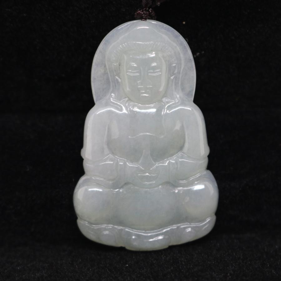 観音菩薩　ミャンマー天然翡翠　ジェイダイト　ヒスイ　ペンダントヘッド　A貨　天然石　ネックレス　観音様　お守り　送料無料　 |  | 01