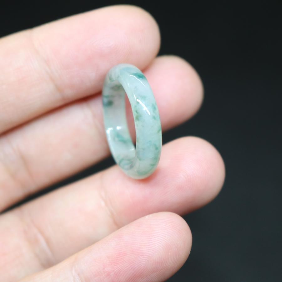 男女兼用　17号　18号　指輪 リング ミャンマー天然翡翠　ジェイダイト　ヒスイ　A貨　天然石　 送料無料 |  | 01
