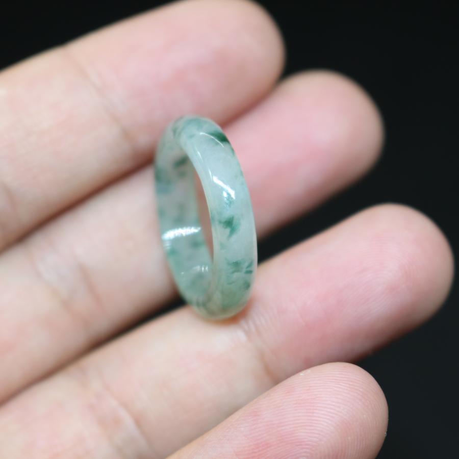男女兼用　17号　18号　指輪 リング ミャンマー天然翡翠　ジェイダイト　ヒスイ　A貨　天然石　 送料無料 |  | 02