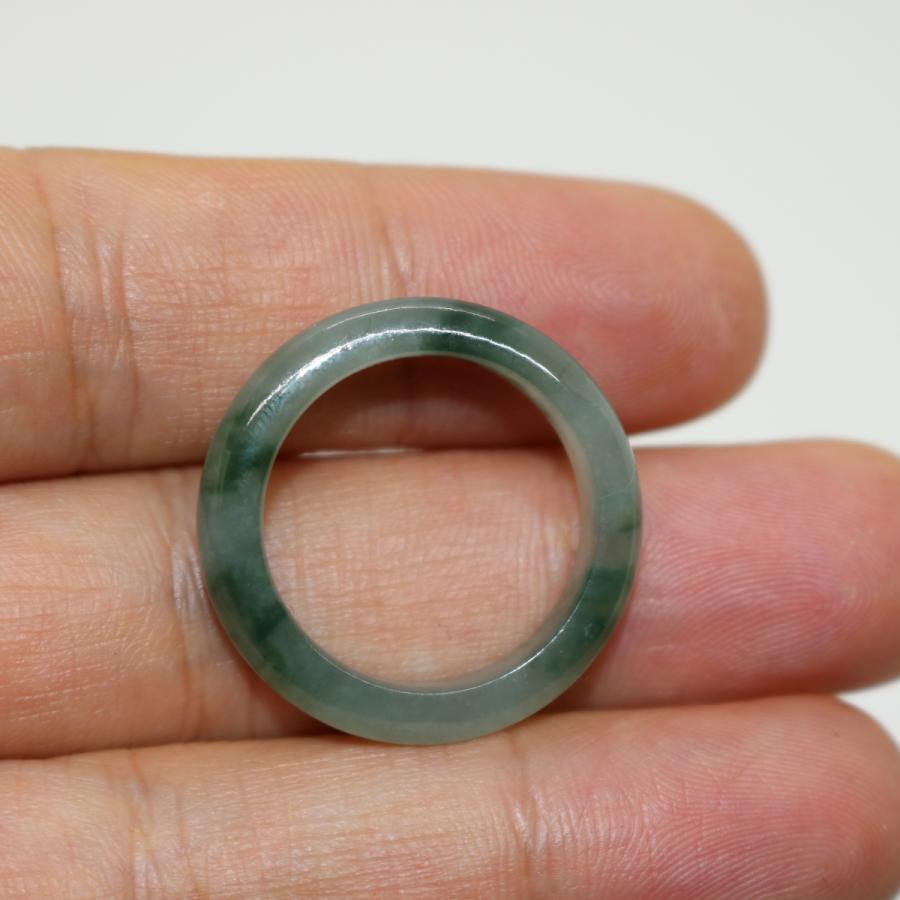 男女兼用　19号　20号　指輪 リング ミャンマー天然翡翠A貨　ジェイダイト　ヒスイ　天然石　 送料無料 |  | 02