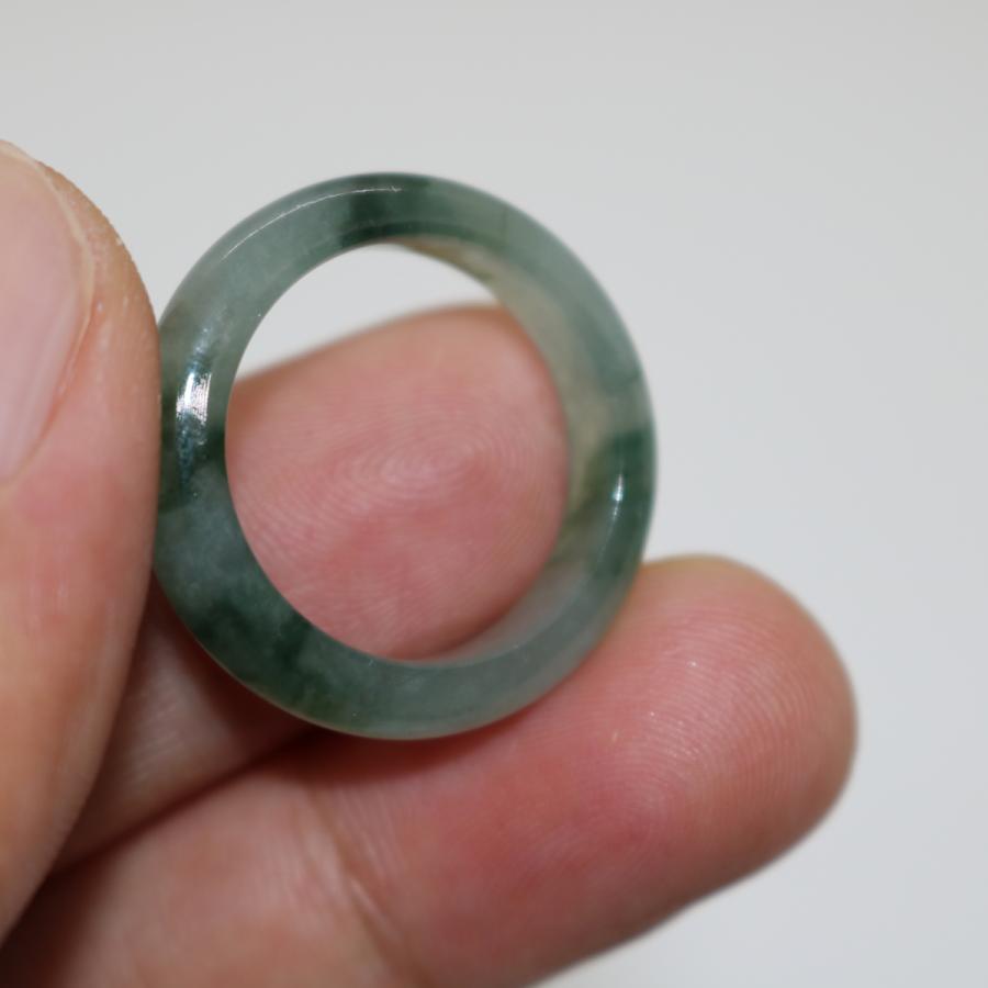 男女兼用　19号　20号　指輪 リング ミャンマー天然翡翠A貨　ジェイダイト　ヒスイ　天然石　 送料無料 |  | 07