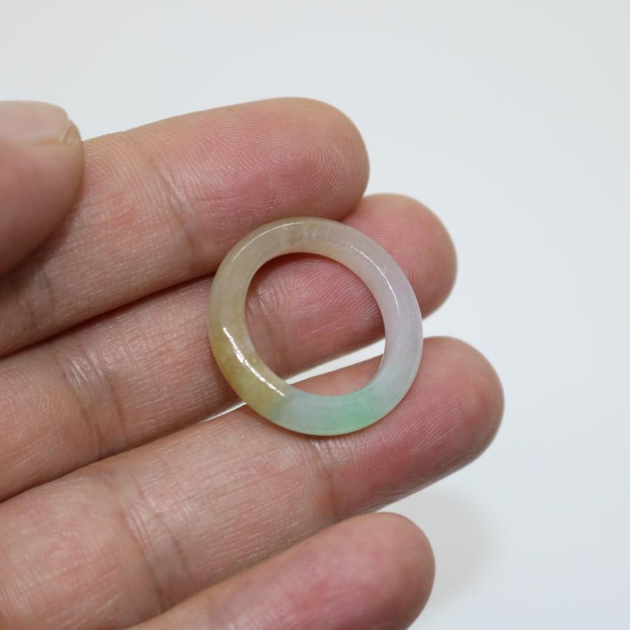 13号　14号　希少　多彩　指輪 リング ミャンマー天然翡翠　ジェイダイト　ヒスイ　A貨　天然石　 送料無料 | 