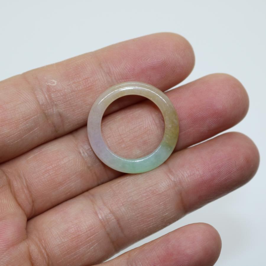 13号　14号　希少　多彩　指輪 リング ミャンマー天然翡翠　ジェイダイト　ヒスイ　A貨　天然石　 送料無料 |  | 02