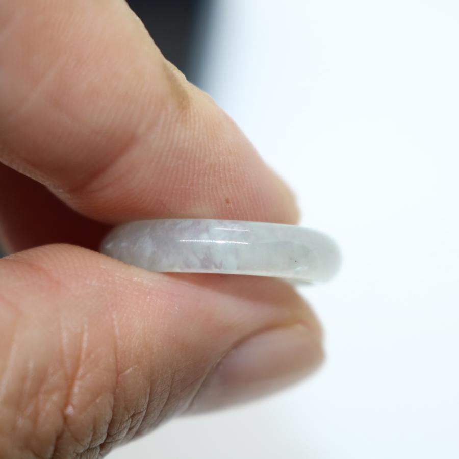 13号　14号　雪の花模様　指輪 リング ミャンマー天然翡翠　ジェイダイト　ヒスイ　A貨　天然石　 送料無料 |  | 01