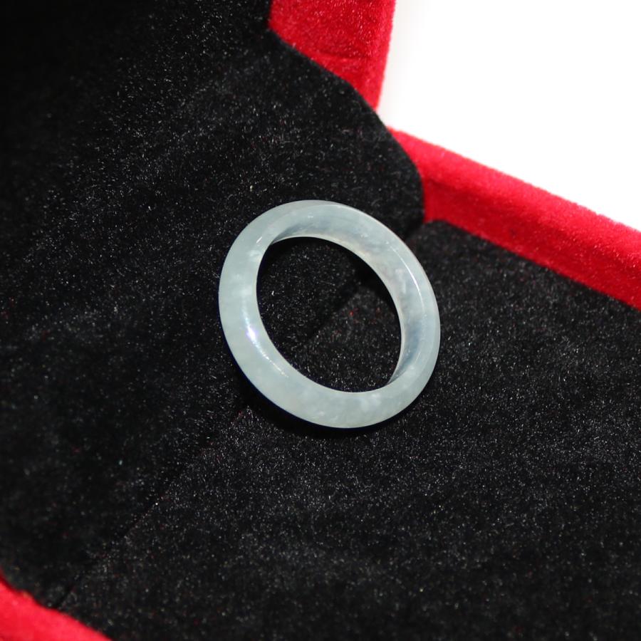 13号　14号　雪の花模様　指輪 リング ミャンマー天然翡翠　ジェイダイト　ヒスイ　A貨　天然石　 送料無料 |  | 03