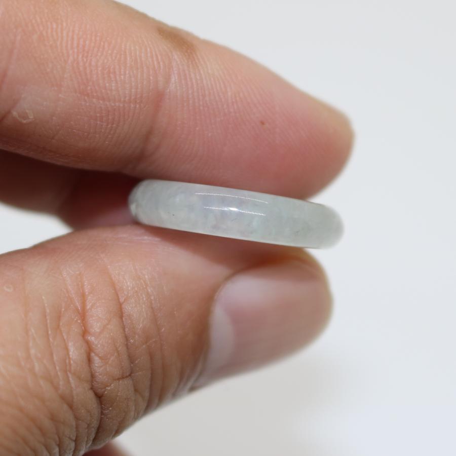 13号　14号　雪の花模様　指輪 リング ミャンマー天然翡翠　ジェイダイト　ヒスイ　A貨　天然石　 送料無料 |  | 07