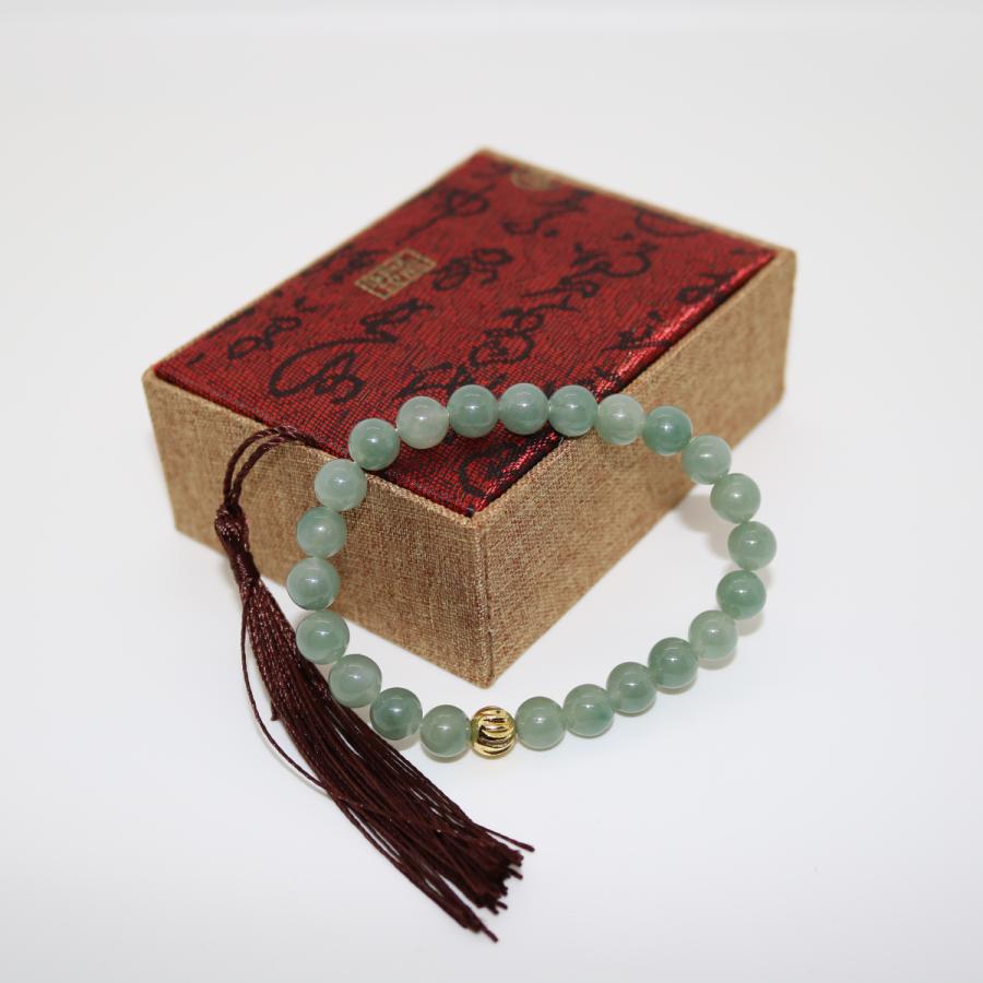 8.2ｍｍ　ブレスレット　ミャンマー天然A貨翡翠　ジェイダイト　ヒスイ　　天然石　 送料無料 | 