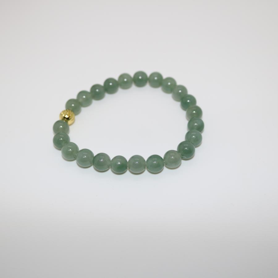 8.2ｍｍ　ブレスレット　ミャンマー天然A貨翡翠　ジェイダイト　ヒスイ　　天然石　 送料無料 |  | 02