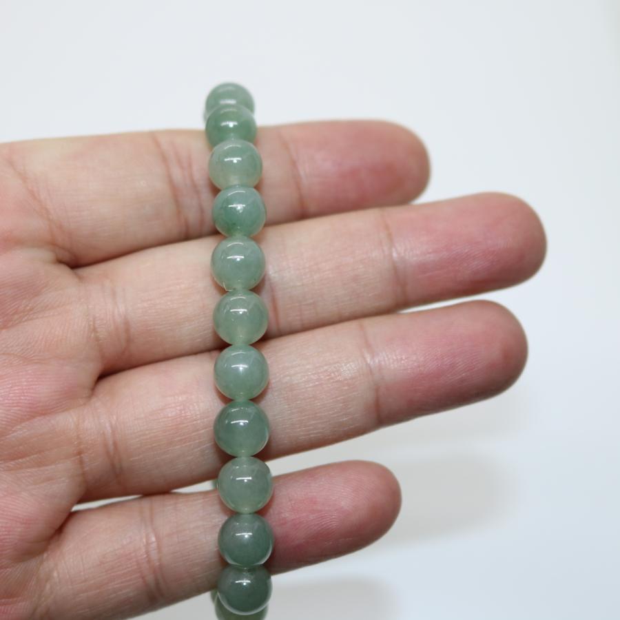 8.2ｍｍ　ブレスレット　ミャンマー天然A貨翡翠　ジェイダイト　ヒスイ　　天然石　 送料無料 |  | 06