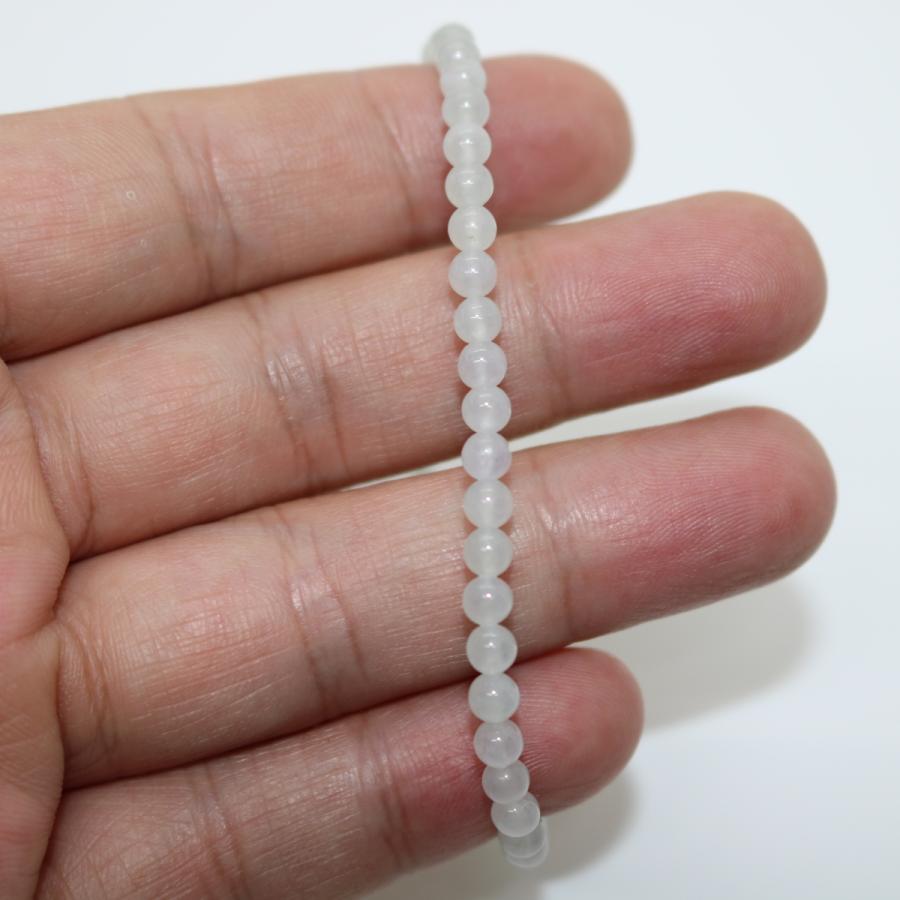 4ｍｍ　ブレスレット　ミャンマー天然A貨翡翠　ジェイダイト　ヒスイ　　天然石　 送料無料 19.5cm |  | 05