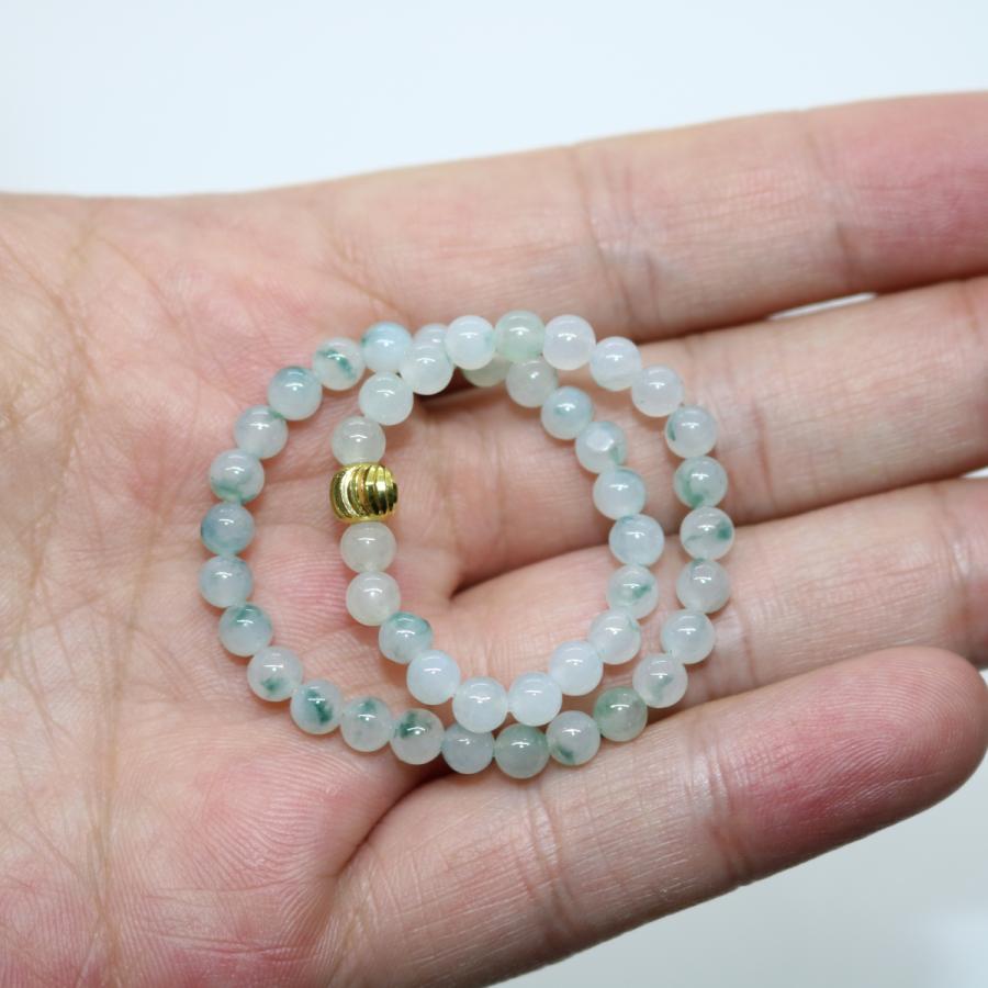 氷種 4.5ｍｍ　ブレスレット　ミャンマー天然A貨翡翠　ジェイダイト　ヒスイ　　天然石　 送料無料 | 