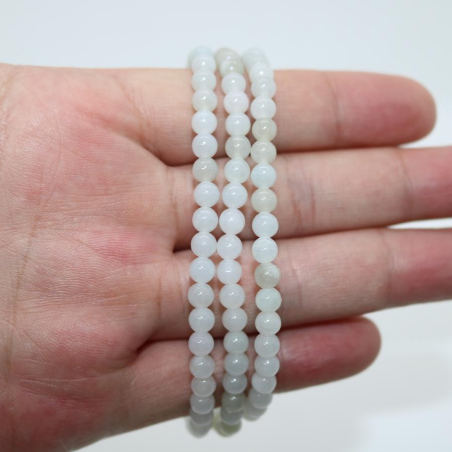 5ｍｍ　ロング　ブレスレット　ネックレス　両用　ミャンマー天然A貨翡翠　ジェイダイト　ヒスイ　　天然石　 |  | 07