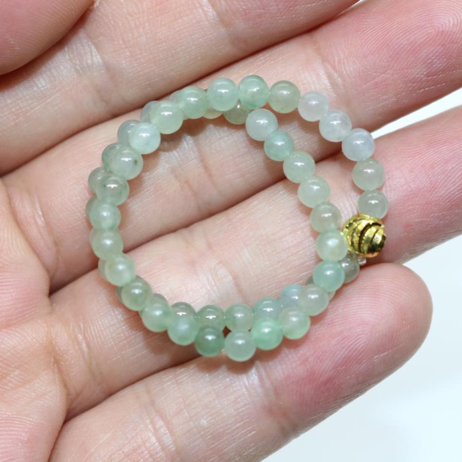 4ｍｍ　ブレスレット　ミャンマー天然A貨翡翠　ジェイダイト　ヒスイ　　天然石　 送料無料 |  | 10