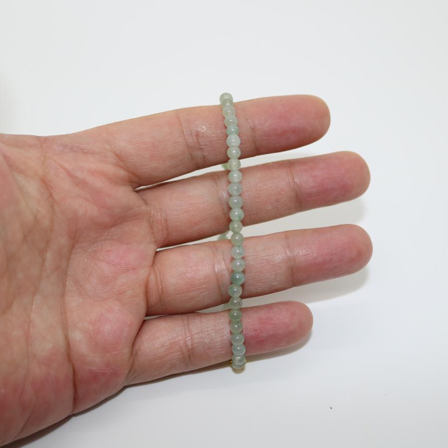4ｍｍ　ブレスレット　ミャンマー天然A貨翡翠　ジェイダイト　ヒスイ　　天然石　 送料無料 |  | 01