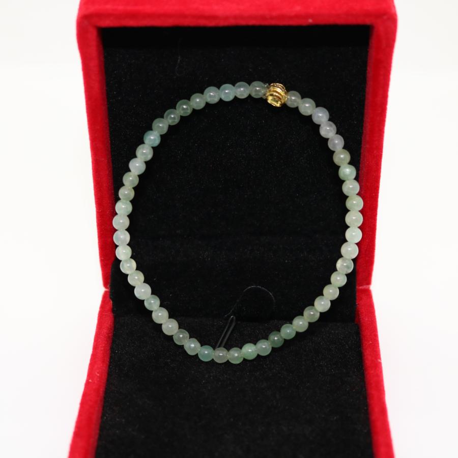 4ｍｍ　ブレスレット　ミャンマー天然A貨翡翠　ジェイダイト　ヒスイ　　天然石　 送料無料 |  | 02